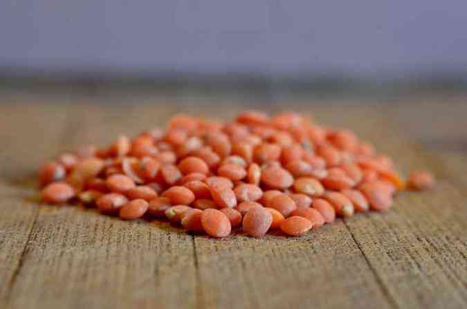 A lentilha rosa tambm  chamada de lentilha vermelha por alguns(foto: Pixabay)