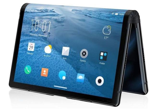 Um dos destaques da CES 2019 foi o celular Um dos destaques da CES 2019 foi o celular
