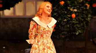 A soprano argentina Jaquelina Livieri no papel de Lucia di Lammermoor(foto: Facebook/Jaquelina Livieri/Reproduo)