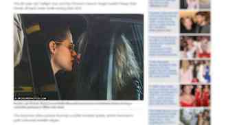 A atriz americana Kristen Stewart foi flagrada por um paparazzo beijando a modelo Stella Maxwell, em Milo, na Itlia(foto: Dailymail.co.uk/Reproduo)