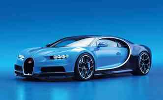 O novo Chiron, da Bugatti,  de deixar qualquer amante de carros babando. Ele faz 420 km/h num motor que possui 1.500 cv(foto: Caranddriver.com/Reproduo)
