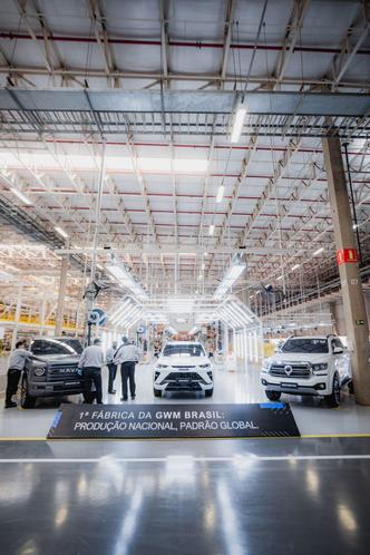 Fábrica da GWM no Brasil foi inaugurada há poucos dias em Iracemápolis (SP)(foto: Divulgação/GWM) Fábrica da GWM no Brasil foi inaugurada há poucos dias em Iracemápolis (SP)(foto: Divulgação/GWM)