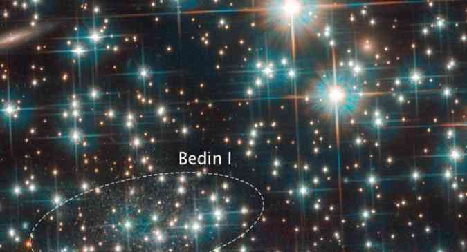 A galxia an Bedin 1  quase to velha quanto o Universo: foi datada com cerca de 13 bilhes de anos, segundo os astrnomos da ESA(foto: Hubble/ESA/Divulgao)