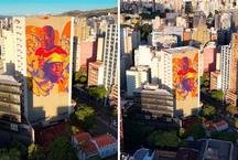 Milton Nascimento ganha mural gigante no centro de BH