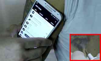 Aps a implantao do microchip sob a pele (detalhe), o torcedor do Tigre poder ser identificado por mecanismos que leem o sinal de radiofrequncia da tecnologia RFID(foto: YouTube/McCann Worldgroup Latam/Reproduo)