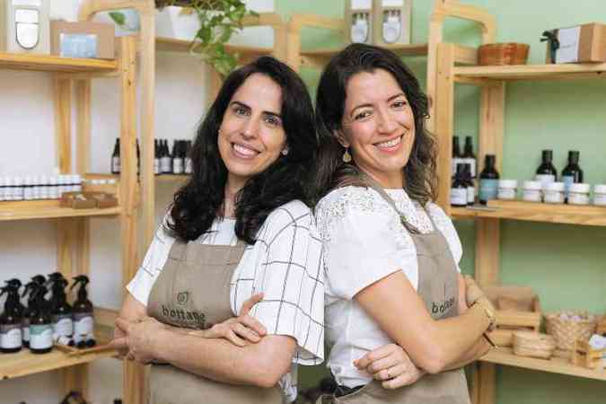 As empreendedoras Patrícia Leite (à esq.) e Cristiane Malacco fundaram a Botane: 