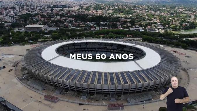 Com uma hora de duração, o documentário percorre seis décadas da história do Gigante da Pampulha(foto: Reprodução/Rede Minas) Com uma hora de duração, o documentário percorre seis décadas da história do Gigante da Pampulha(foto: Reprodução/Rede Minas)