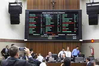 Todos os 31 deputados que votaram aprovaram o fim da verba indenizatria, que, hoje, chega a R$ 15 mil(foto: Mila Milowiski/CMBH/Divulgao)