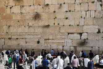O Muro das Lamentaes  um dos mais conhecidos pontos de peregrinao de Jerusalm. Segundo um respeitado rabino israelense, o Messias dos judeus est prestes a chegar(foto: Pixabay)