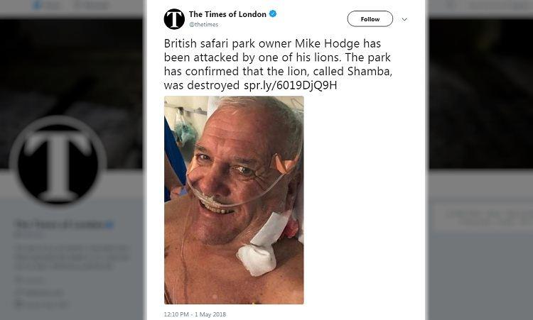 Twitter/thetimes/Reprodução Twitter/thetimes/Reprodução