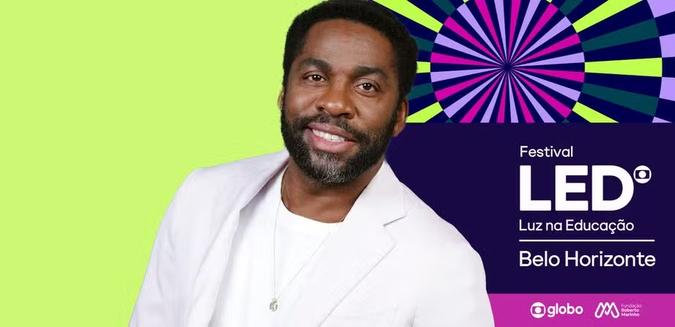 Lázaro Ramos será o responsável por anunciar os projetos vencedores nas categorias Educação Infantil, Ensino Fundamental e Ensino Médio(foto: Divulgação) Lázaro Ramos será o responsável por anunciar os projetos vencedores nas categorias Educação Infantil, Ensino Fundamental e Ensino Médio(foto: Divulgação)