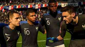 Na simulao feita no jogo Fifa 18, pela EA Sports, a Frana ser a campe da Copa do Mundo da Rssia de 2018(foto: EA Sports/Divulgao)