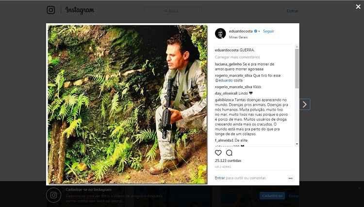 Instagram/eduardocosta/Reprodução Instagram/eduardocosta/Reprodução
