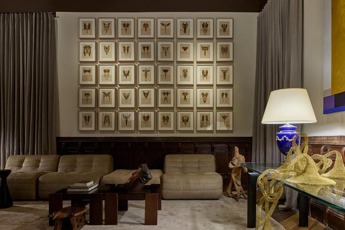 Flávio Bahia faz um passeio pela história da arte e do design em seu ambiente, uma homenagem à Afonso Penna Jr(foto: Gustavo Xavier) Flávio Bahia faz um passeio pela história da arte e do design em seu ambiente, uma homenagem à Afonso Penna Jr(foto: Gustavo Xavier)