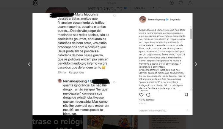 Instagram/fernandayoung/Reprodução Instagram/fernandayoung/Reprodução