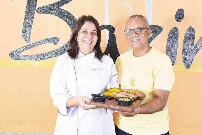A chef Bethnia Frana com seu marido, o Bazin: campees da ltima edio. Foto: Violeta Andrada.(foto: Violeta Andrada)