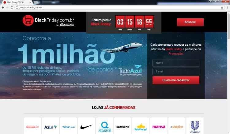 Blackfriday.com.br/Reprodução Blackfriday.com.br/Reprodução