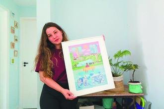 Mapas ilustrados da Pampulha viram itens de decora��o e cole��o