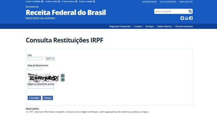 Idg.receita.fazenda.gov.br/Reprodução Idg.receita.fazenda.gov.br/Reprodução