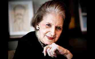 Lygia Fagundes Telles, de 92 anos, foi indicada ao prmio Nobel de Literatura por sua vasta e importante produo literria(foto: Unio Brasileira dos Escritores/Divulgao)