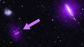 Os buracos negros encontrados pelos astrnomos britnicos so muito ativos e brilhantes, e emitem altas concentraes de raio-x(foto: Nasa.gov/Reproduo)