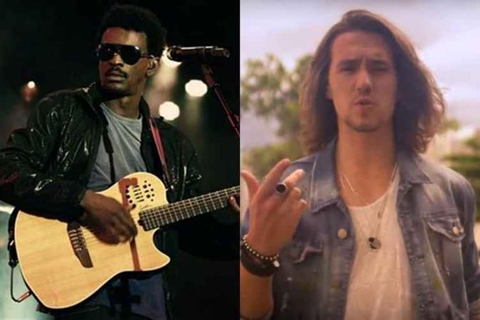 Seu Jorge e Vitor Kley sobem ao palco no Festival Itaipava de Som a Sol, no Land Spirit, no bairro Belvedere, em Belo Horizonte(foto: YouTube/Reprodução) Seu Jorge e Vitor Kley sobem ao palco no Festival Itaipava de Som a Sol, no Land Spirit, no bairro Belvedere, em Belo Horizonte(foto: YouTube/Reprodução)