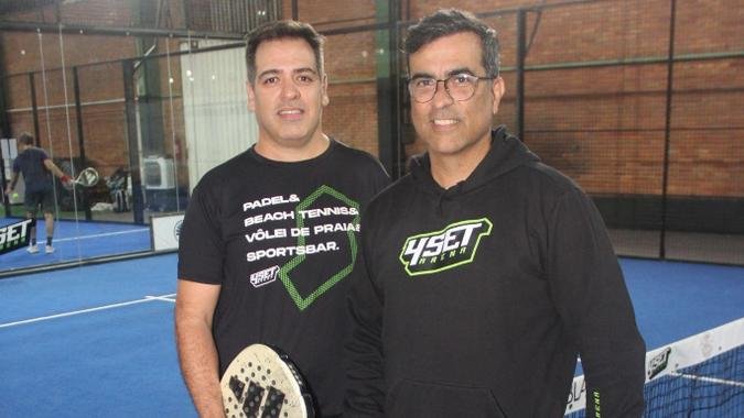 Os sócios proprietários da 4Set Arena BH, Cristiano Martins Casagrande e Daniel de Araújo Braga (foto: Pádua de Carvalho) Os sócios proprietários da 4Set Arena BH, Cristiano Martins Casagrande e Daniel de Araújo Braga (foto: Pádua de Carvalho)