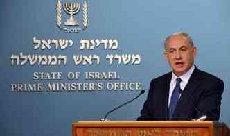 Benjamin Netanyahu causou polmica no mundo, na quarta, dia 21 de outubro, ao dizer que o holocausto nazista teria sido induzido pelos palestinos(foto: Haim Zach/GPO/Divulgao)