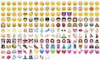 Quem no se rendeu aos emojis, que facilitam nossa vida na hora de mandar mensagens pelo celular, e, claro, deixam os textos mais divertidos(foto: Internet/Reproduo)