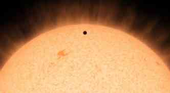 O planeta rochoso HD 219134b  o mais prximo da Terra, fora de nosso sistema solar, mas fica muito perto de sua estrela, para poder sustentar vida(foto: Nasa/Divulgao)