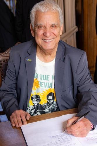 Márcio Borges tomou posse na AML em julho deste ano: em 2026, ele ainda vai lançar um livro de poemas bilíngues, um romance esboçado durante a pandemia e nove canções com o cantor Danilo Mesquita (foto: Guto Cortês de Aguiar/Divulgação) Márcio Borges tomou posse na AML em julho deste ano: em 2026, ele ainda vai lançar um livro de poemas bilíngues, um romance esboçado durante a pandemia e nove canções com o cantor Danilo Mesquita (foto: Guto Cortês de Aguiar/Divulgação)