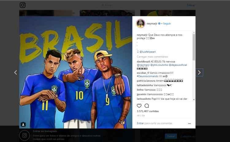 Instagram/neymarjr/Reprodução e Instagram/luizfelipeart/Reprodução Instagram/neymarjr/Reprodução e Instagram/luizfelipeart/Reprodução