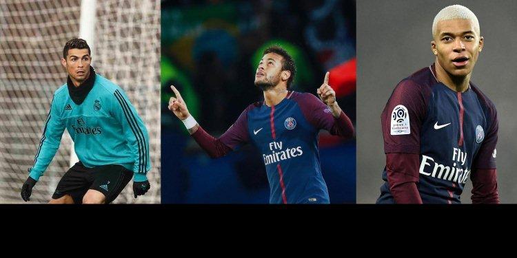 Instagram/cristiano/Reprodução e Instagram/neymarjr/Reprodução e Instagram/k.mbappe29/Reprodução
Instagram/cristiano/Reprodução e Instagram/neymarjr/Reprodução e Instagram/k.mbappe29/Reprodução