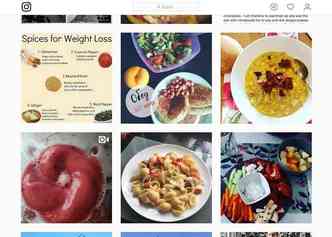 A Sociedade Real de Sade Pblica do Reino Unido descobriu que as dietas divulgadas no Instagram esto afetando a ingesto de nutrientes pelas mulheres(foto: Instagram/Reproduo)