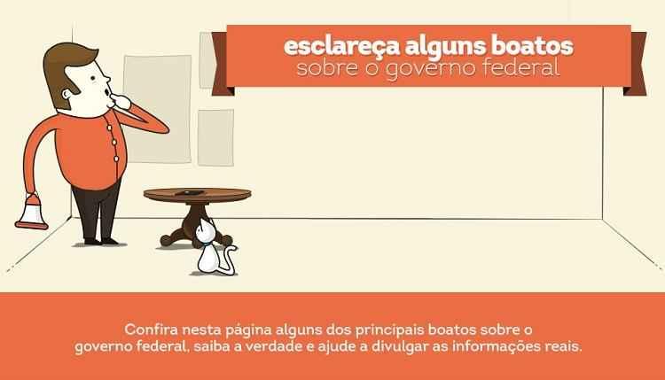 Brasil.gov.br/fatos-e-boatos/Reprodução Brasil.gov.br/fatos-e-boatos/Reprodução