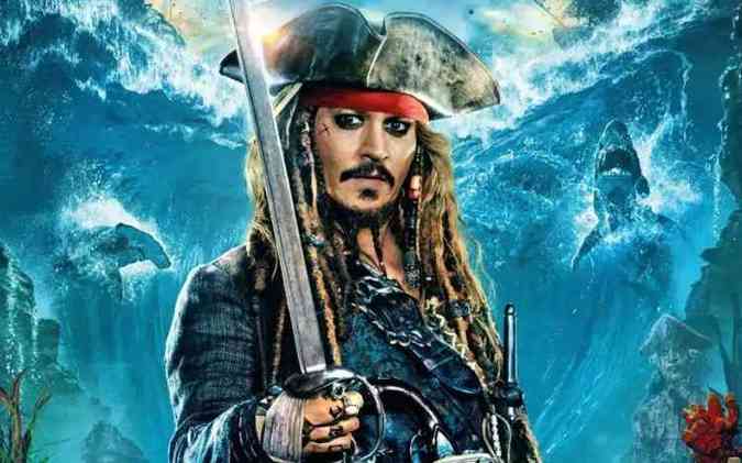 Para tristeza dos fs da franquia, o ator Johnny Depp no vai mais interpretar o capito Sparrow em Piratas do Caribe(foto: Walt Disney Studio/Reproduo)