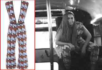 A diva pop Beyonc aparece no clipe da msica Sorry, de seu recente lbum Lemonade, usando um macaco (detalhe) da grife mineira GIG Couture(foto: Divulgao)