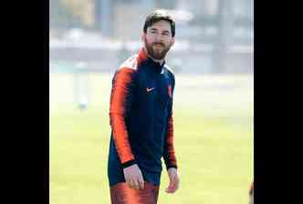 Sabia que o craque argentino Lionel Messi fez tratamento com hormnios para aumentar sua estatura e chegar a 1,7 m, que possui atualmente?(foto: Instagram/leomessi/Reproduo)