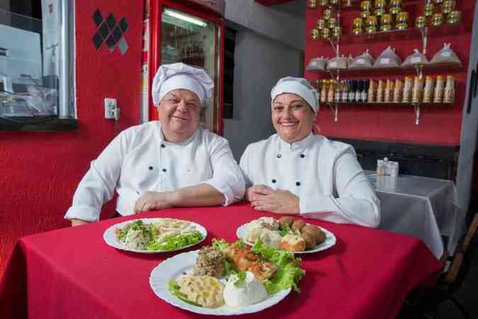 Nilson Rodrigues e mulher, a também cozinheira Marylaine Azevedo, abriram há nove meses o Empório Beirute: 