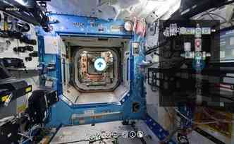 As imagens feitas pela astronauta italiana Samantha Cristoforetti foram aglutinadas pela Agncia Espacial Europeia e transformadas num tour virtual, liberado na internet(foto: Esa.int/Reproduo)