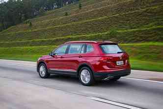 O Tiguan, da Volkswagen: recm-apresentada, nova gerao do modelo ficou maior(foto: Divulgao)