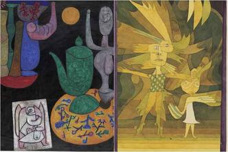 Duas obras de Paul Klee, ambas produzidas em 1940. O artista dizia que Duas obras de Paul Klee, ambas produzidas em 1940. O artista dizia que
