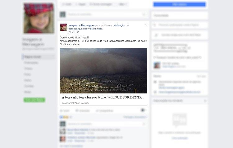 Facebook/Reprodução Facebook/Reprodução
