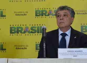 O presidente do Inep, Jos Francisco Soares, explica que 'porque  meu niver' no est fora do contexto da redao do Enem 2014(foto: Valter Campanato/Agncia Brasil/Divulgao)