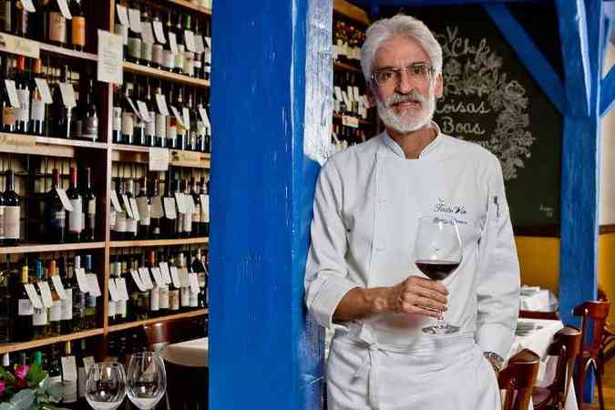 O chef Rodrigo Fonseca, do Taste-Vin(foto: Samuel Gê/Encontro)