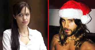 A atriz Angelina Jolie nem bem se separou de Brad Pitt e j estaria tendo um affair com o ator e cantor Jared Leto, o Coringa do filme Esquadro Suicida(foto: Instagram/angelinajolieofficial/Reproduo e Instagram/jaredleto/Reproduo)