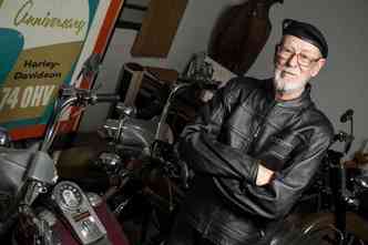 O capito Senra, smbolo da Harley Davidson em BH: 