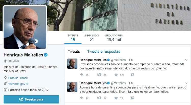 Twitter/Meirelles/Reprodução Twitter/Meirelles/Reprodução