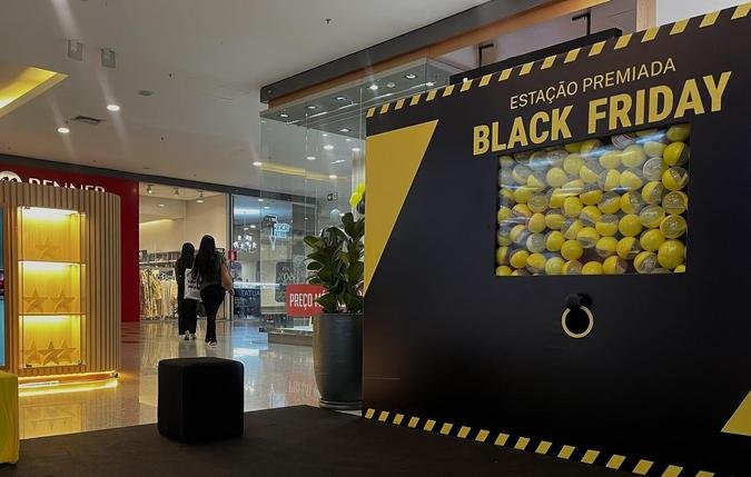 Mquina de prmios do Shopping Estao(foto: Divulgao)